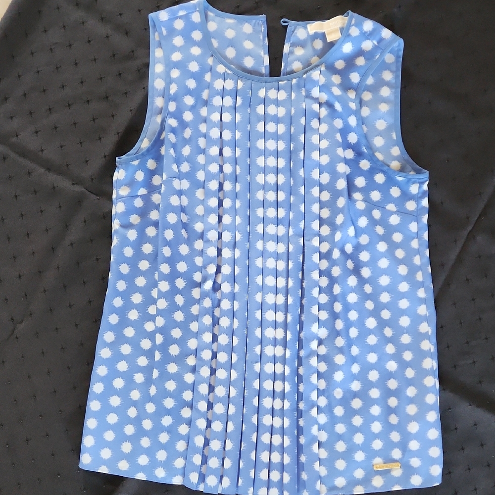 Soft blue Polka Dot Tank